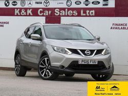 Silver Used 2015 Nissan Qashqai Tekna SUV | £7,795 (Fair price)