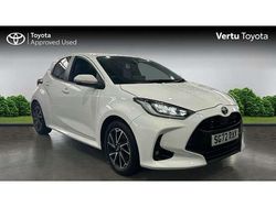White Used 2022 Toyota Yaris Hybrid Design Hatchback | £16,170 (Fair price)