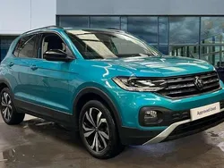 Makena turquoise premium metallic Used 2023 VW T-Cross Black Edition SUV | £19,907 (Fair price)