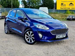 Blue Used 2017 Ford Fiesta Titanium Hatchback | £9,988 (Fair price)