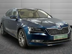 Lava blue metallic Used 2018 Skoda Superb LAURIN & KLEMENT Hatchback | £17,250 (Fair price)