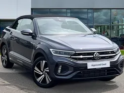 Smokey grey metallic black New 2025 VW T-Roc Cabriolet R-line Cabriolet | £34,624 (Super price)