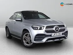 Silver Used 2022 Mercedes GLE350 AMG line Coupe | £47,975 (Fair price)