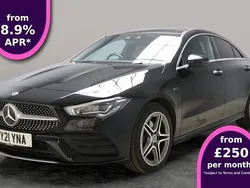 Black Used 2021 Mercedes CLA250e AMG line Sedan | £18,776 (Fair price)