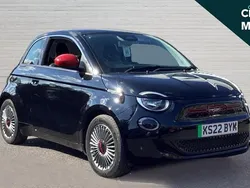 Black Used 2022 Fiat 500e Red Hatchback | £13,491 (Good price)