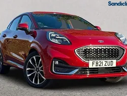 Fantastic red (exclusive paint) Used 2023 Ford Puma Gen-E ST-Line Hatchback | £16,914 (Fair price)