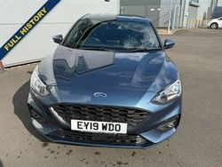 Blue Used 2019 Ford Focus ST-Line Hatchback | £10,995 (Fair price)