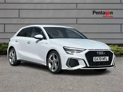 White Used 2020 Audi A3 S-Line Hatchback | £19,825 (Fair price)