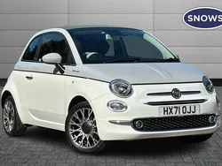 Bossa nova white / grey bicolore Used 2021 Fiat 500 Dolcevita | £12,771 (Expensive)