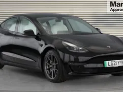 Black Used 2021 Tesla Model 3 Long Range Sedan | £19,952 (Fair price)
