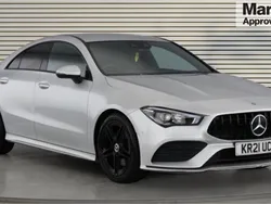 Silver Used 2021 Mercedes CLA200 AMG Line Premium Sedan | £20,047 (Fair price)