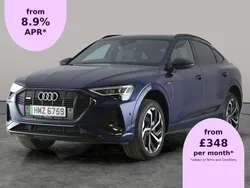 Blue Used 2022 Audi e-tron Black Edition SUV | £23,905 (Fair price)