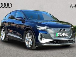 Blue Used 2022 Audi Q4 Sportback e-tron S-Line SUV | £29,100