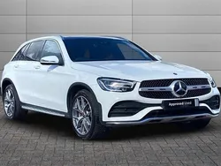 Polar white Used 2021 Mercedes GLC300 AMG Line Premium Plus Estate | £32,690 (Fair price)
