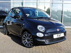 Black New 2024 Fiat 500 Hatchback | £16,998 (Expensive)