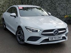 White Used 2020 Mercedes CLA250e AMG Line Premium Sedan | £21,998 (Fair price)