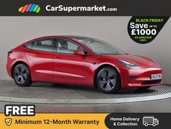 Red Used 2021 Tesla Model 3 Long Range AWD Sedan | £25,697 (Expensive)