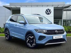 Clear blue metallic Used 2025 VW T-Cross R-line SUV | £25,951 (Expensive)