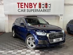 Blue Used 2017 Audi Q5 S-Line SUV | £16,795 (Fair price)