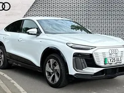 White Used 2025 Audi Q6 Sportback e-tron S-Line SUV | £53,990