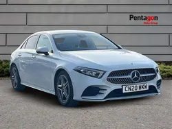 White Used 2020 Mercedes A200 AMG line Sedan | £17,999 (Fair price)