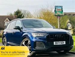 Blue Used 2021 Audi Q7 S-Line SUV | £30,990 (Good price)