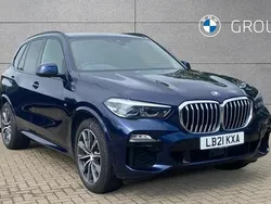 Blue Used 2021 BMW X5 M Sport SUV | £39,750 (Fair price)