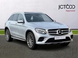 Silver Used 2018 Mercedes GLC350 AMG Line Premium SUV | £24,750 (Fair price)