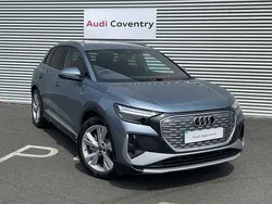 Geyser blue New 2025 Audi Q4 e-tron S-Line SUV | £51,990 (Super price)