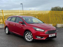 Red Used 2015 Ford Focus Titanium Estate | £7,190 (Fair price)