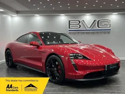 Red Used 2022 Porsche Taycan Performance Package Sedan | £49,994 (Fair price)
