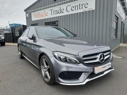 Grey Used 2017 Mercedes C220 AMG line Sedan | £13,999 (Fair price)
