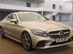 Silver Used 2021 Mercedes C200 AMG line Coupe | £24,299 (Expensive)