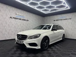 White Used 2015 Mercedes E220 AMG Estate | £10,999 (Fair price)