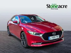 Red Used 2019 Mazda 3 Inclusive Sedan | £16,495 (Fair price)