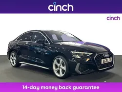 Black Used 2021 Audi A3 S-Line Sedan | £20,249 (Fair price)