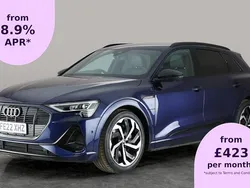 Blue Used 2022 Audi e-tron Black Edition SUV | £27,630 (Fair price)