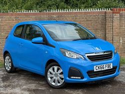 Blue Used 2016 Peugeot 108 Active Hatchback | £4,750 (Fair price)