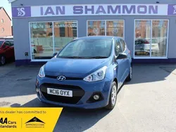 Blue Used 2016 Hyundai i10 Hatchback | £5,695 (Fair price)