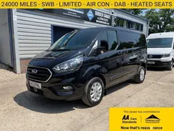 Shadow black (metallic paint) Used 2022 Ford Transit Custom Limited | £18,490 (Fair price)