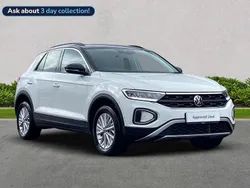 White Used 2024 VW T-Roc Life SUV | £20,850 (Fair price)