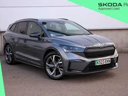Graphite grey metallic Used 2023 Skoda Enyaq iV SportLine SUV | £26,990 (Fair price)