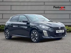 Black New 2025 Peugeot 208 Allure Hatchback | £19,295 (Super price)