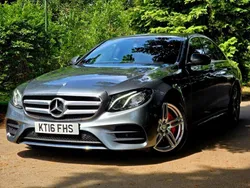 Grey Used 2016 Mercedes E220 AMG line Sedan | £12,695 (Fair price)