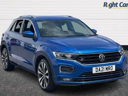 Blue Used 2021 VW T-Roc R-line SUV | £19,499 (Good price)