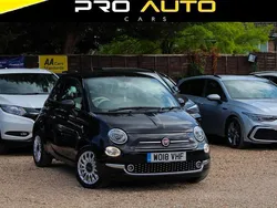 Black Used 2018 Fiat 500 Lounge Hatchback | £6,600 (Fair price)