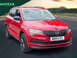 Red Used 2019 Skoda Karoq SportLine SUV | £19,306 (Fair price)
