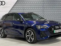 Blue Used 2021 Audi e-tron Black Edition SUV | £27,522 (Fair price)