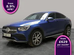 Blue Used 2022 Mercedes GLC300e AMG line Coupe | £39,707 (A bit pricey)