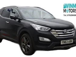 Black Used 2013 Hyundai Santa Fe Premium SE SUV | £6,895